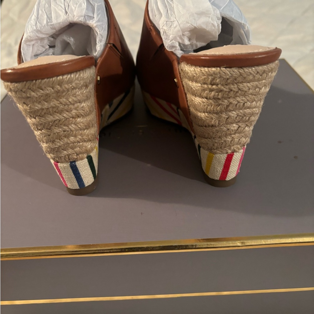 Louise et Cie Brown Leather Wedges - Picture 3 of 7